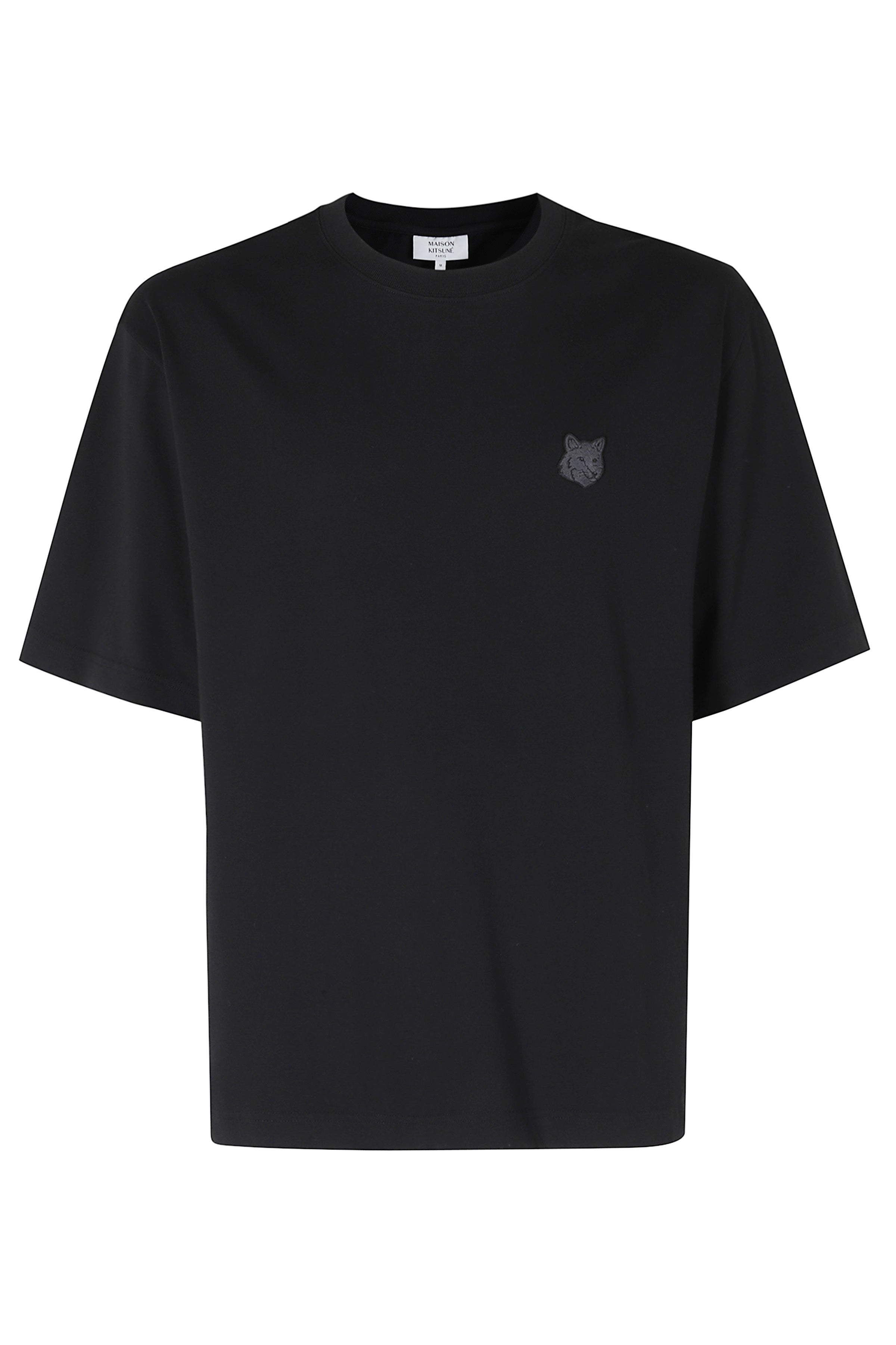 Fox Head Oversize Tee-Shirt Black Cotone T-shirt