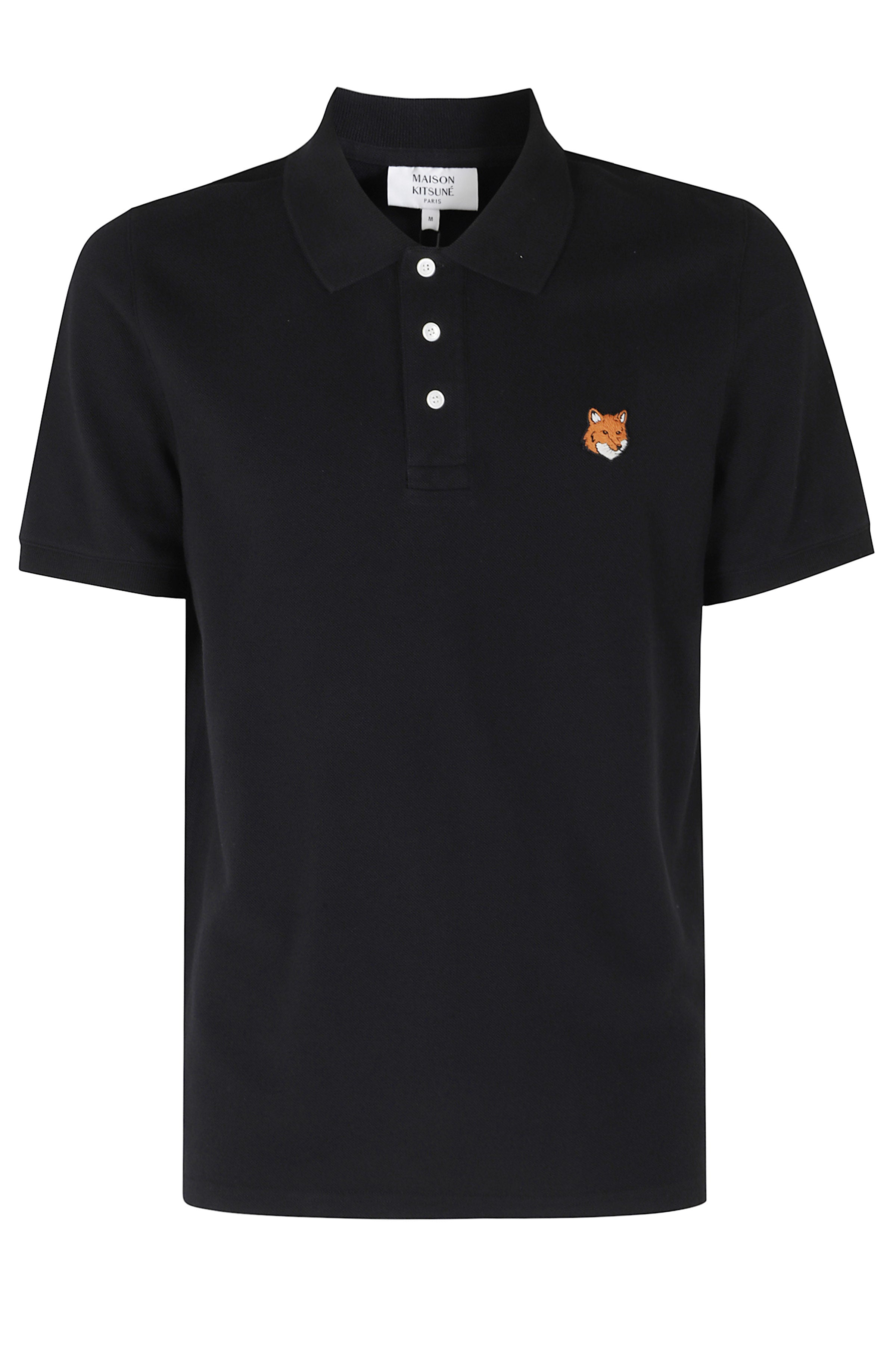 Fox Head Regular Polo Black Cotone