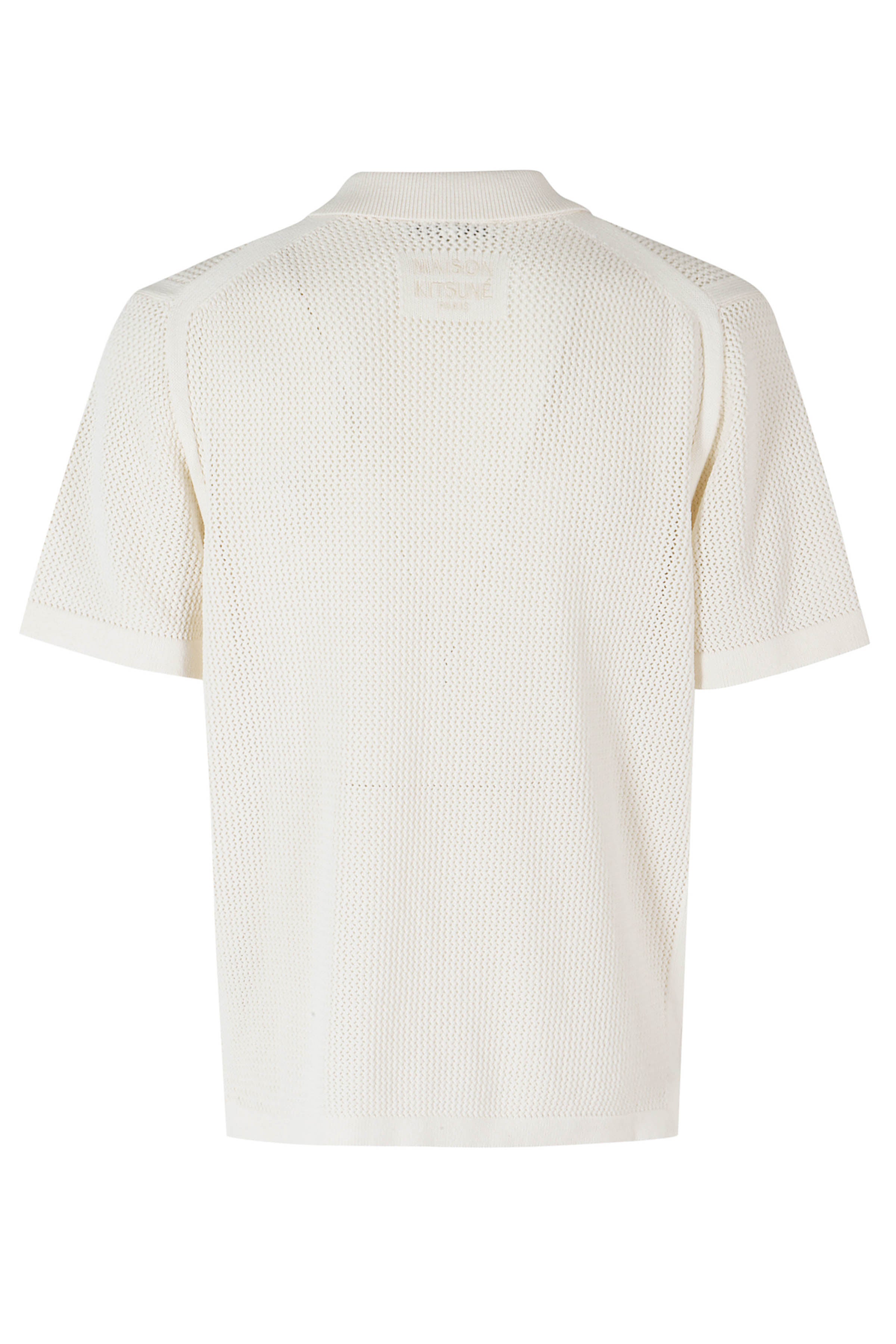 Open Knit Short Sleeve Cardigan Nude & Neutrals Cotone Maglia