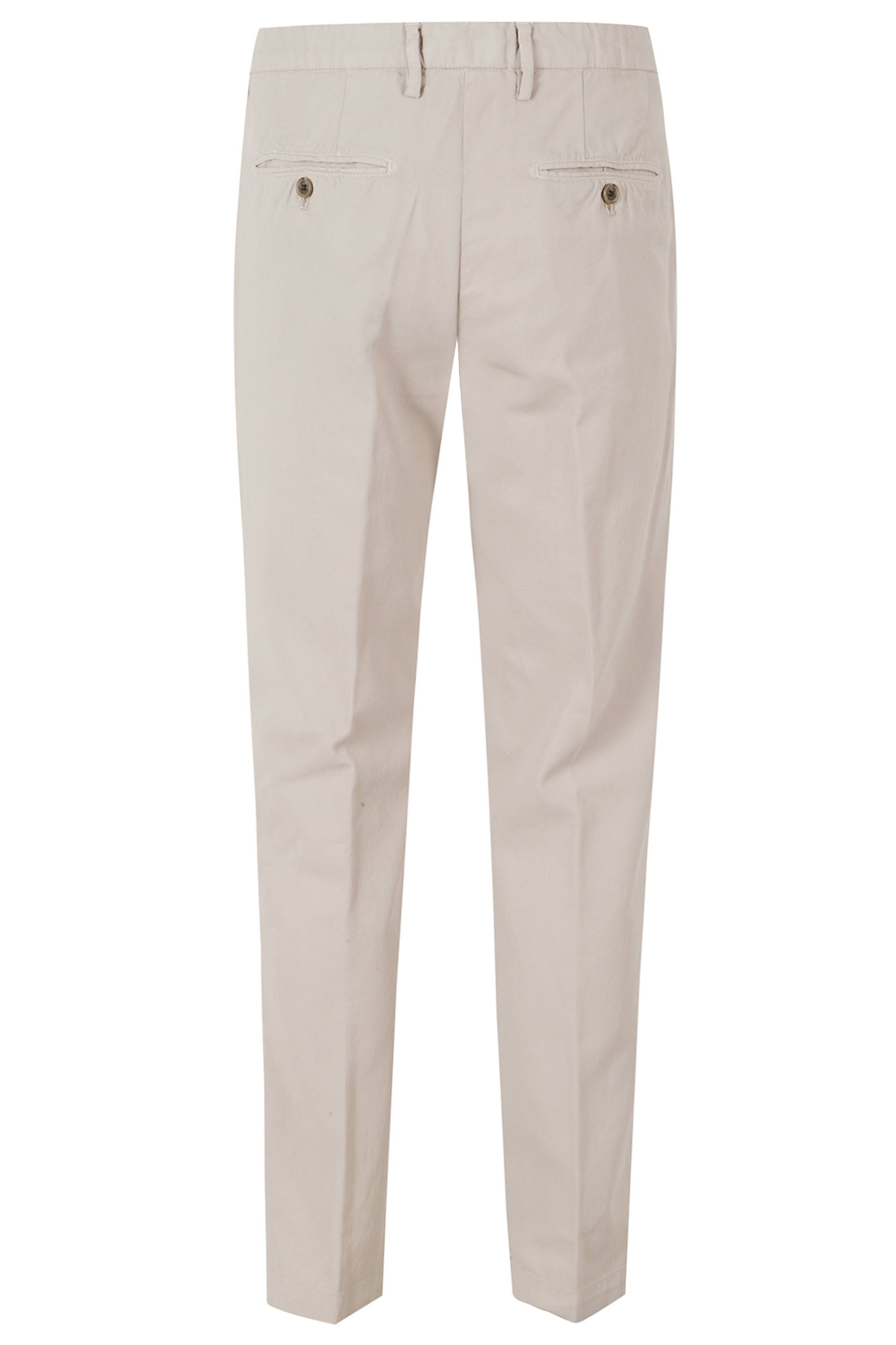 Pantalone Ice Cotton Garment Dyed Brown Cotone Pantaloni