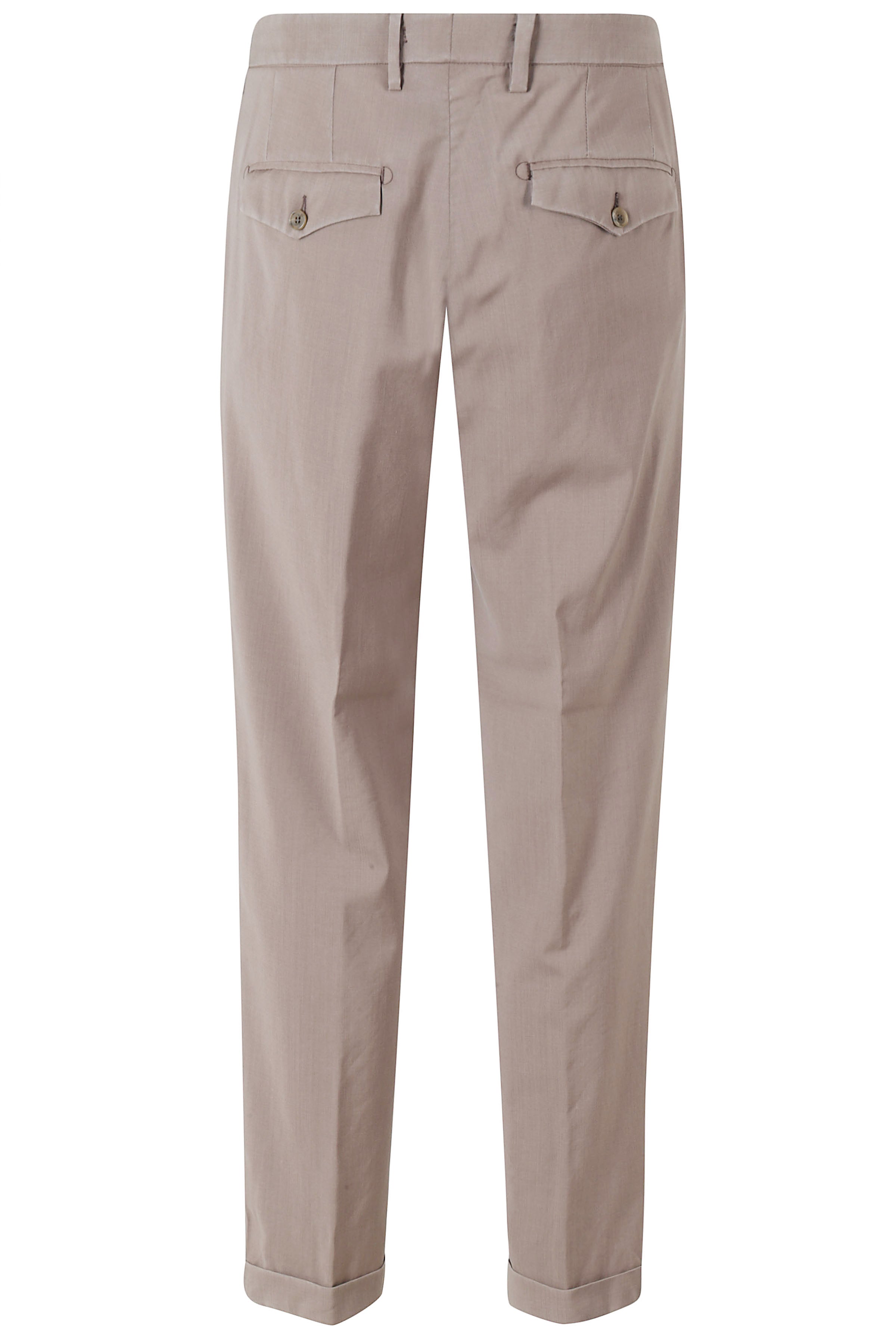 Pantalone Zeus Lana Lavata Brown Pantaloni