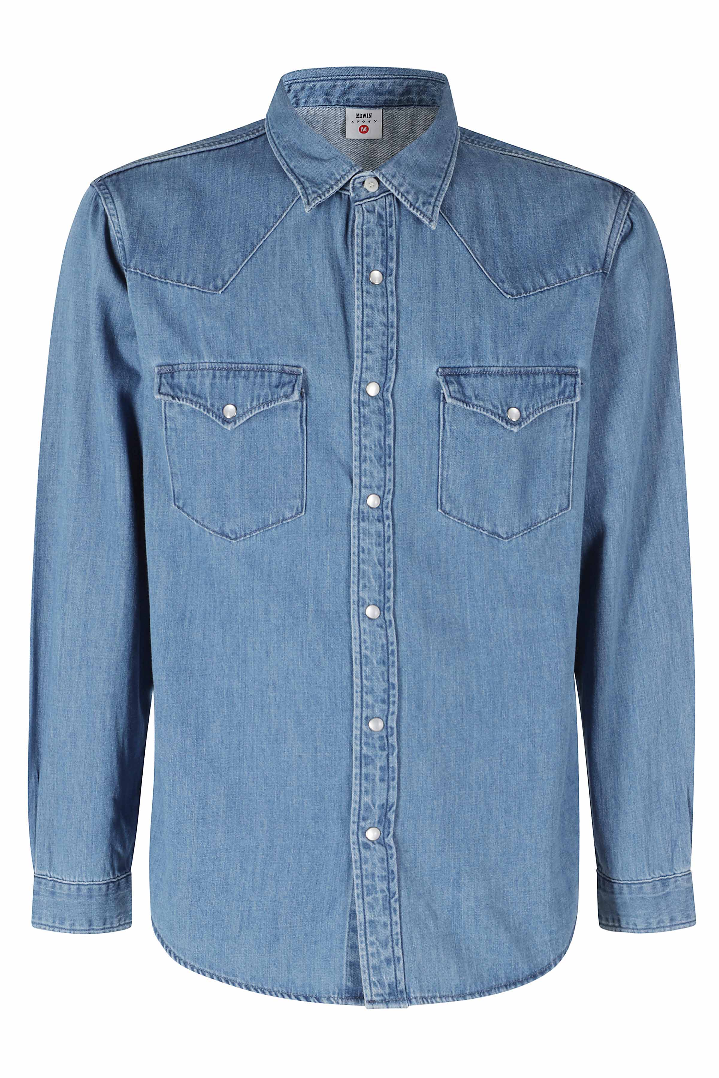 Western Shirt Jp Blue Cotone Camicia
