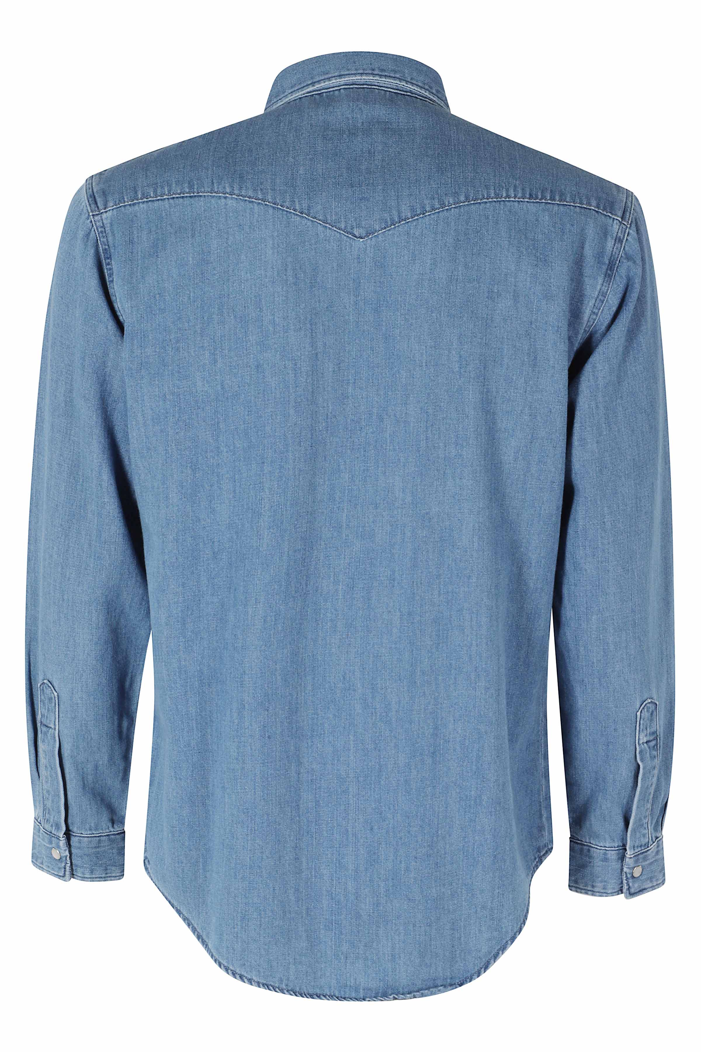 Western Shirt Jp Blue Cotone Camicia