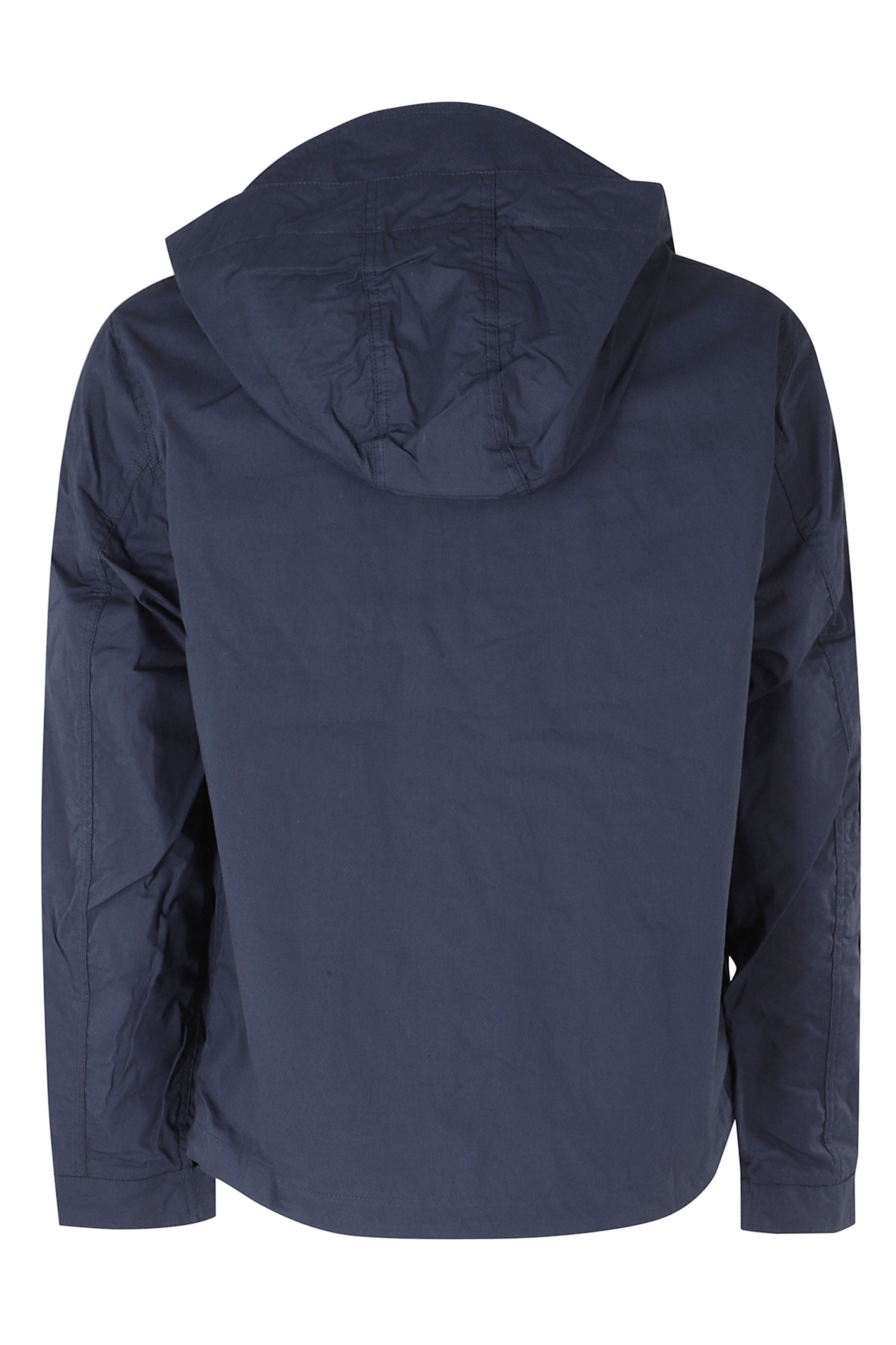 Blazer Coat With Hood Blue Giacca