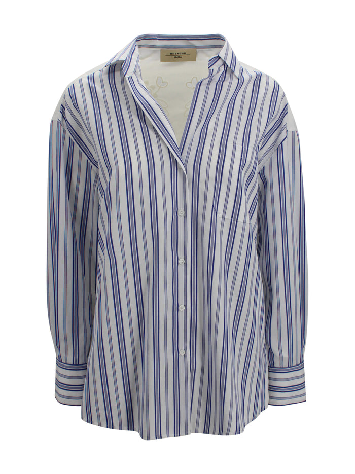 Max Mara Weekend Shirts Blue Cotton