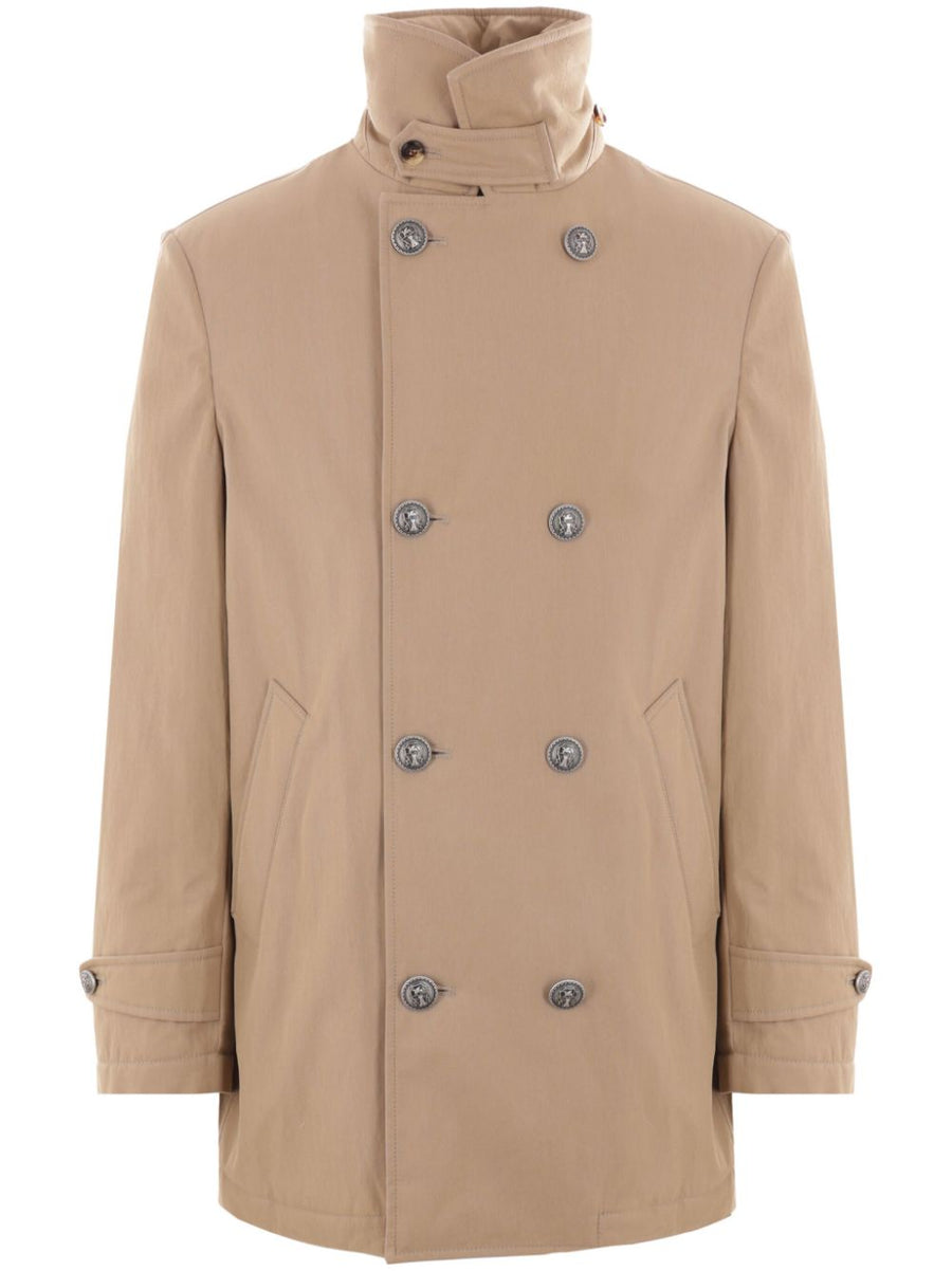 Brunello Cucinelli Outer: Cotton 75% coat in beige