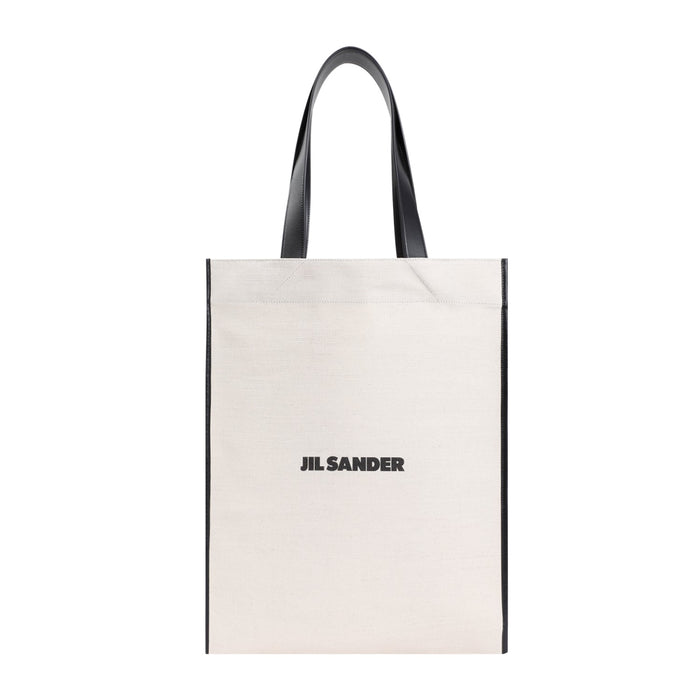 Jil Sander Border Book Tote Bag Cotton