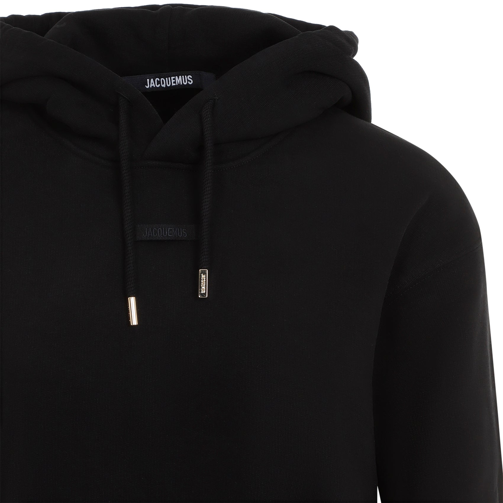 Le Hoodie Gros Grain Black Cotton Sweatshirt