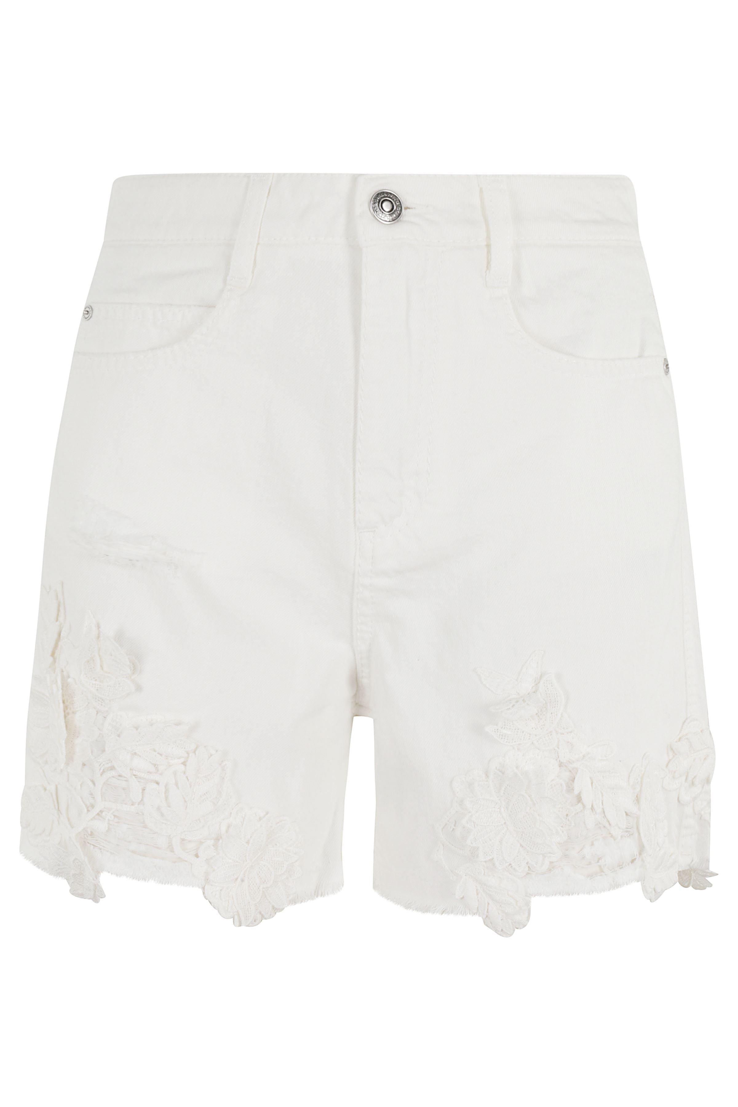 Bermuda White Cotone Short