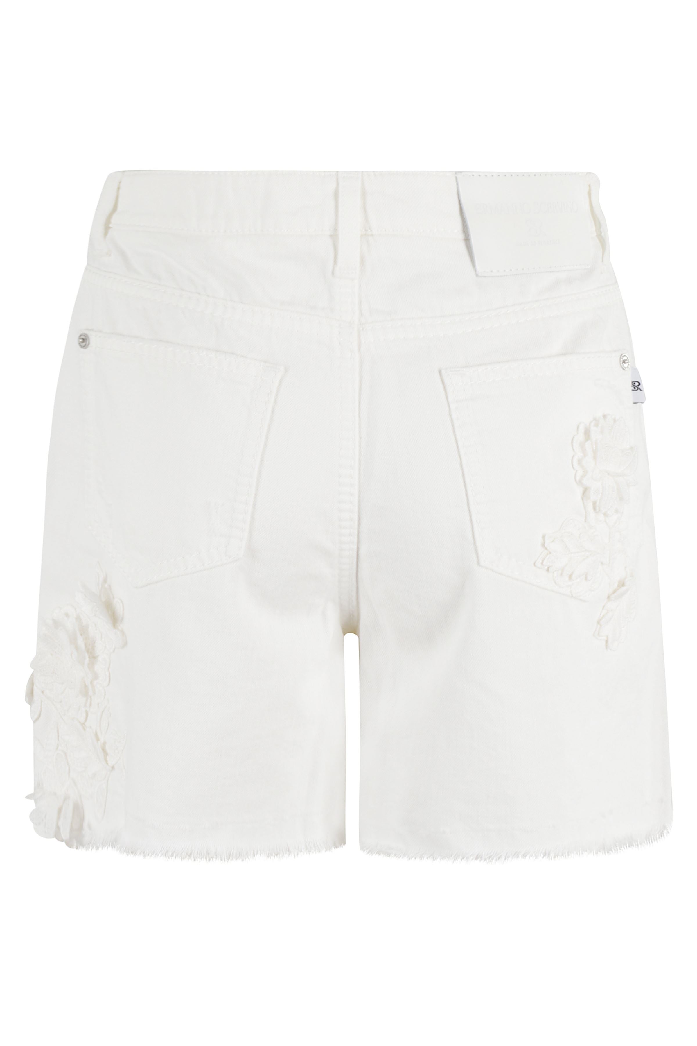 Bermuda White Cotone Short
