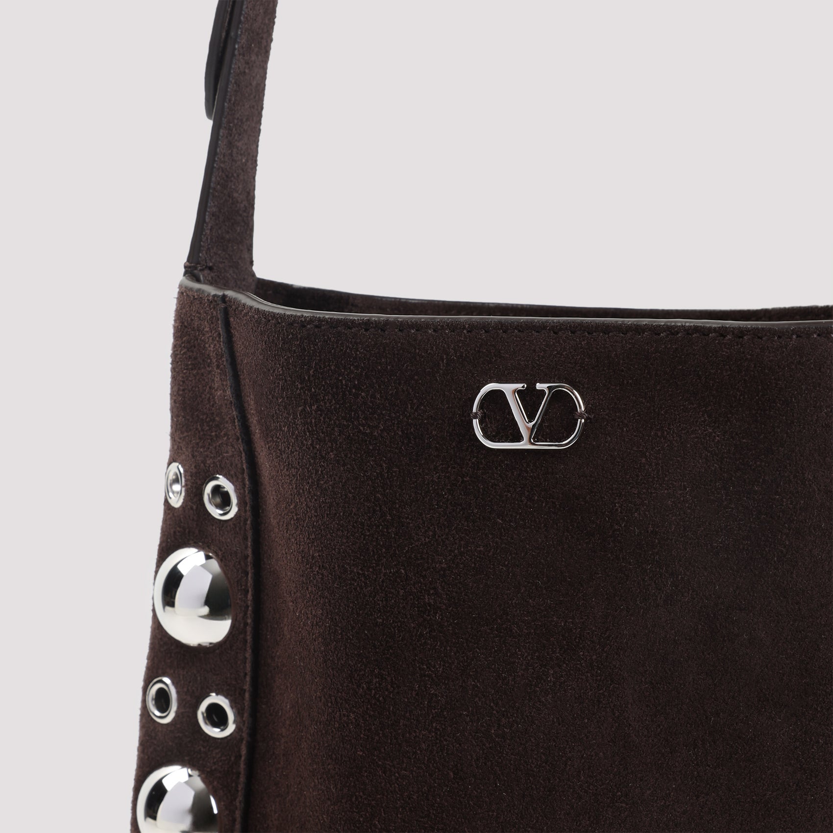 Small Cross Body Bag Brown Suede Leather