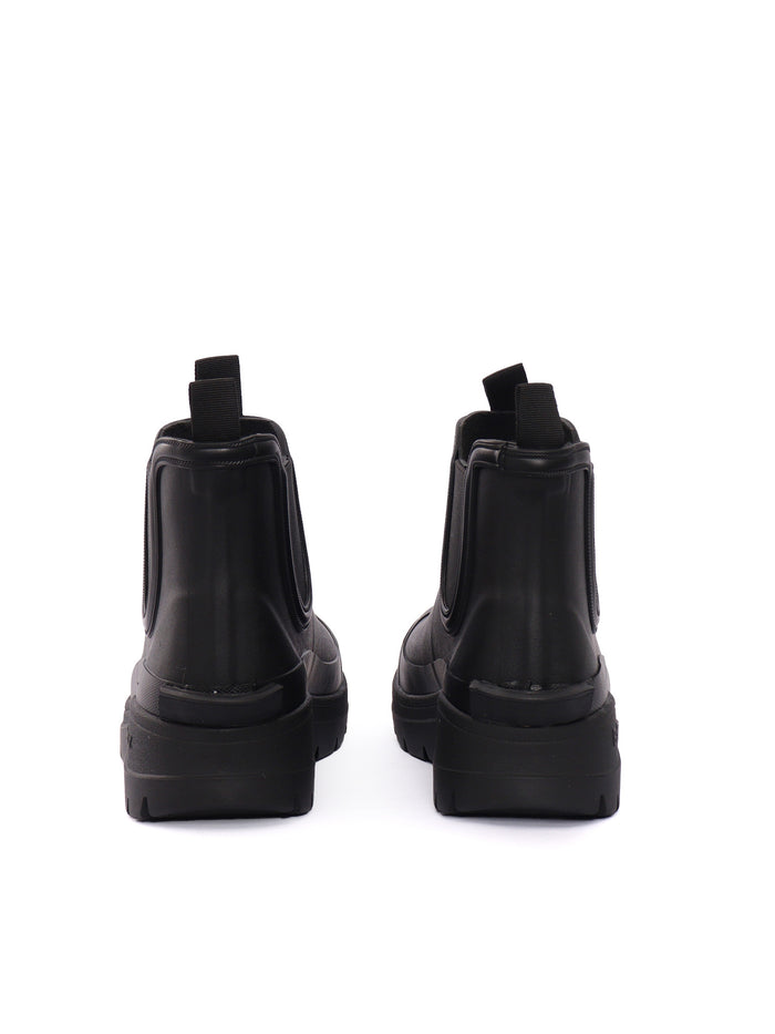 Nimbus Chelsea Welly Black Rubber Polyamide Booties