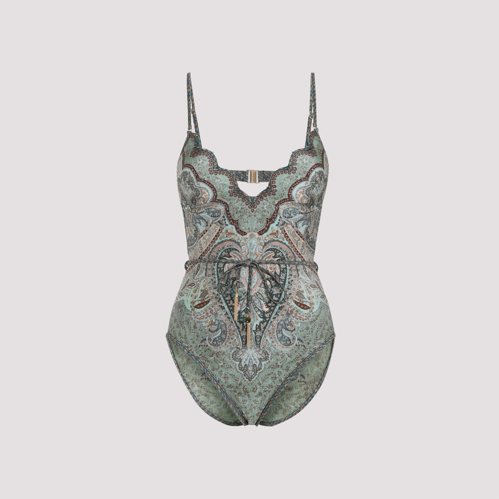 Wanderlust Scallop One-piece Multicolour Polyamide Elastane Swimwear