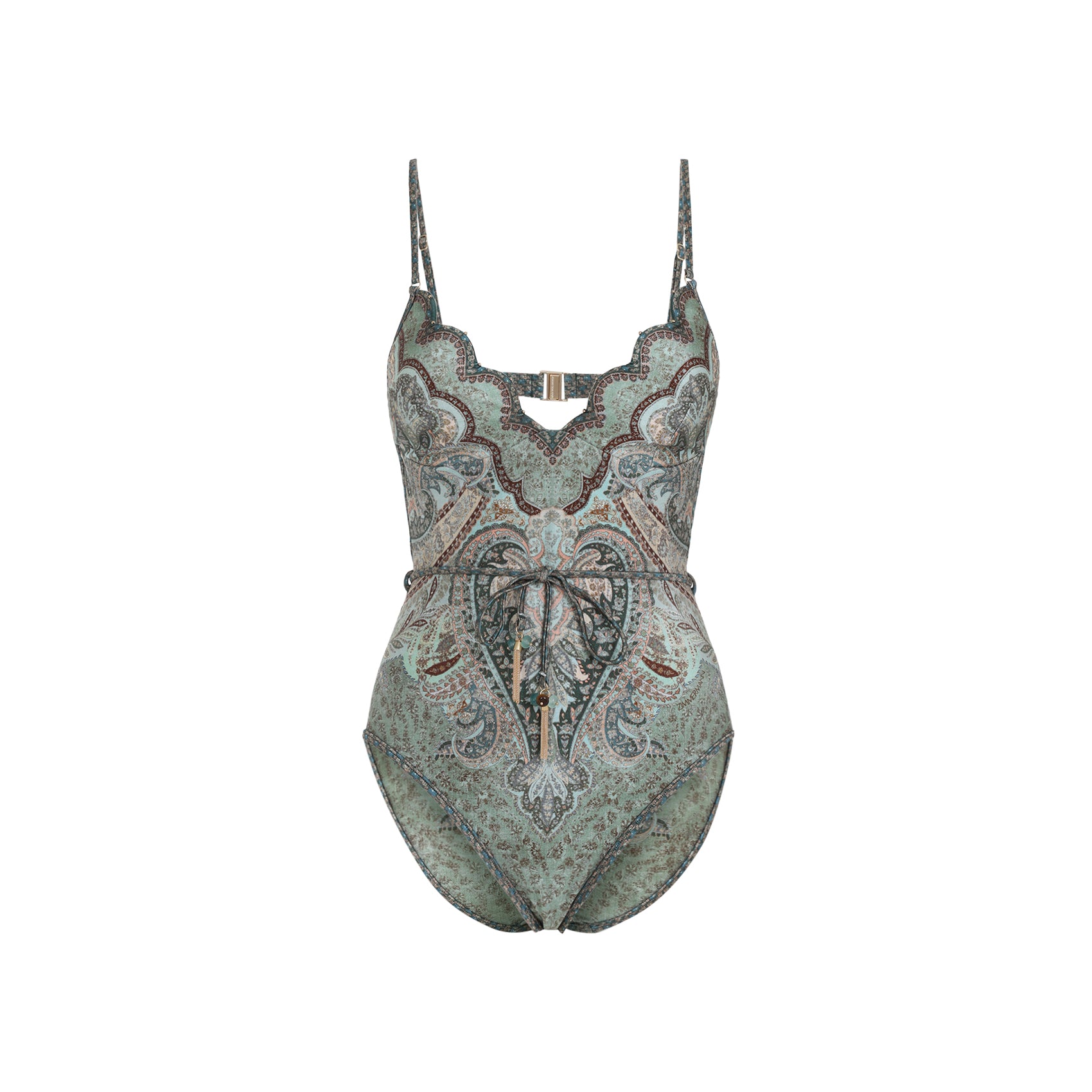Wanderlust Scallop One-piece Multicolour Polyamide Elastane Swimwear