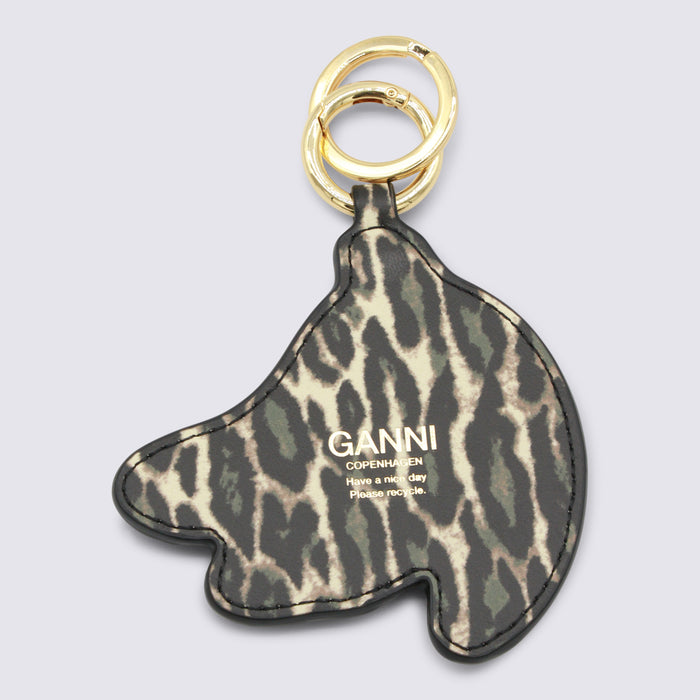 GANNI Keychains Black _le Pu Pl