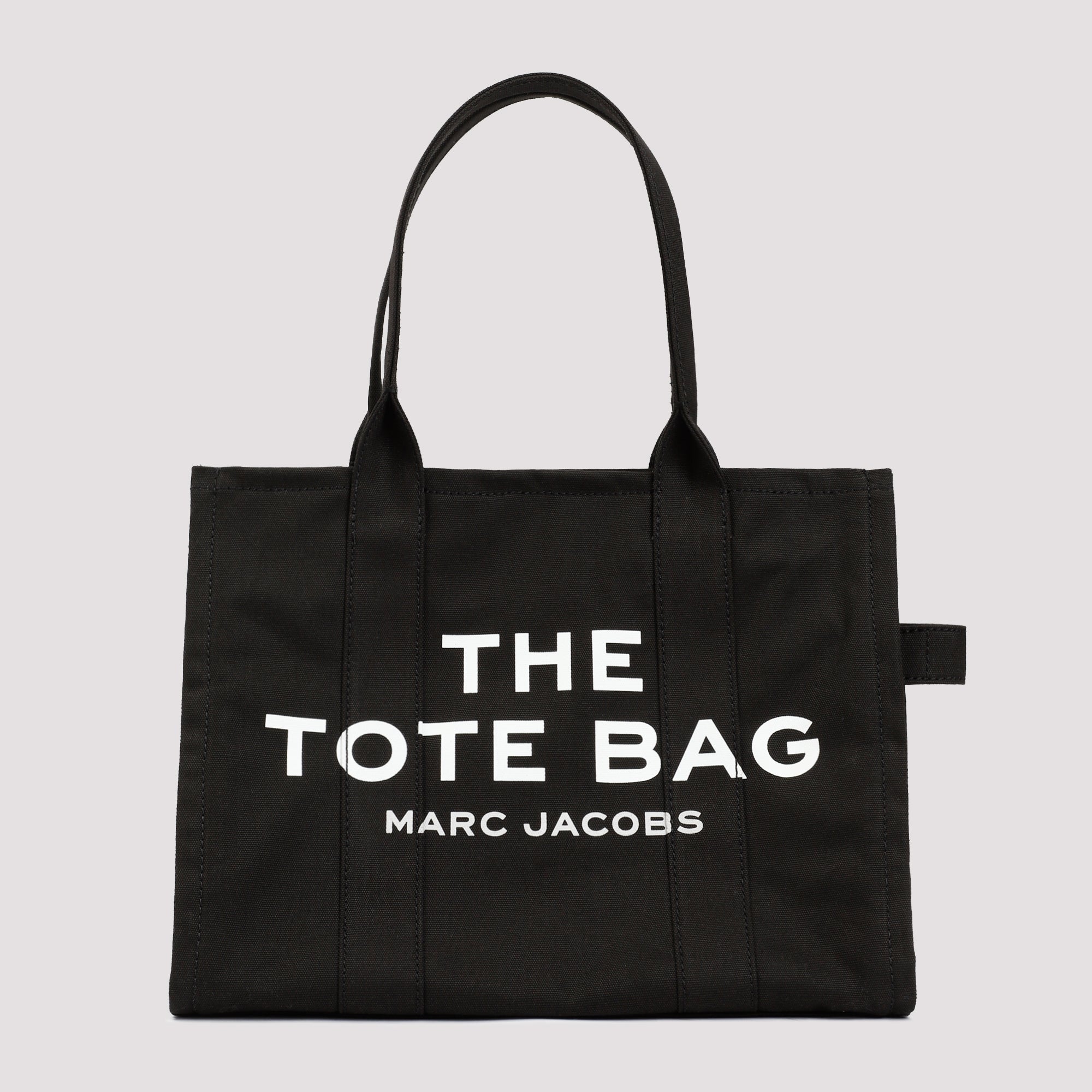 The Large Tote Bag Black Cotton