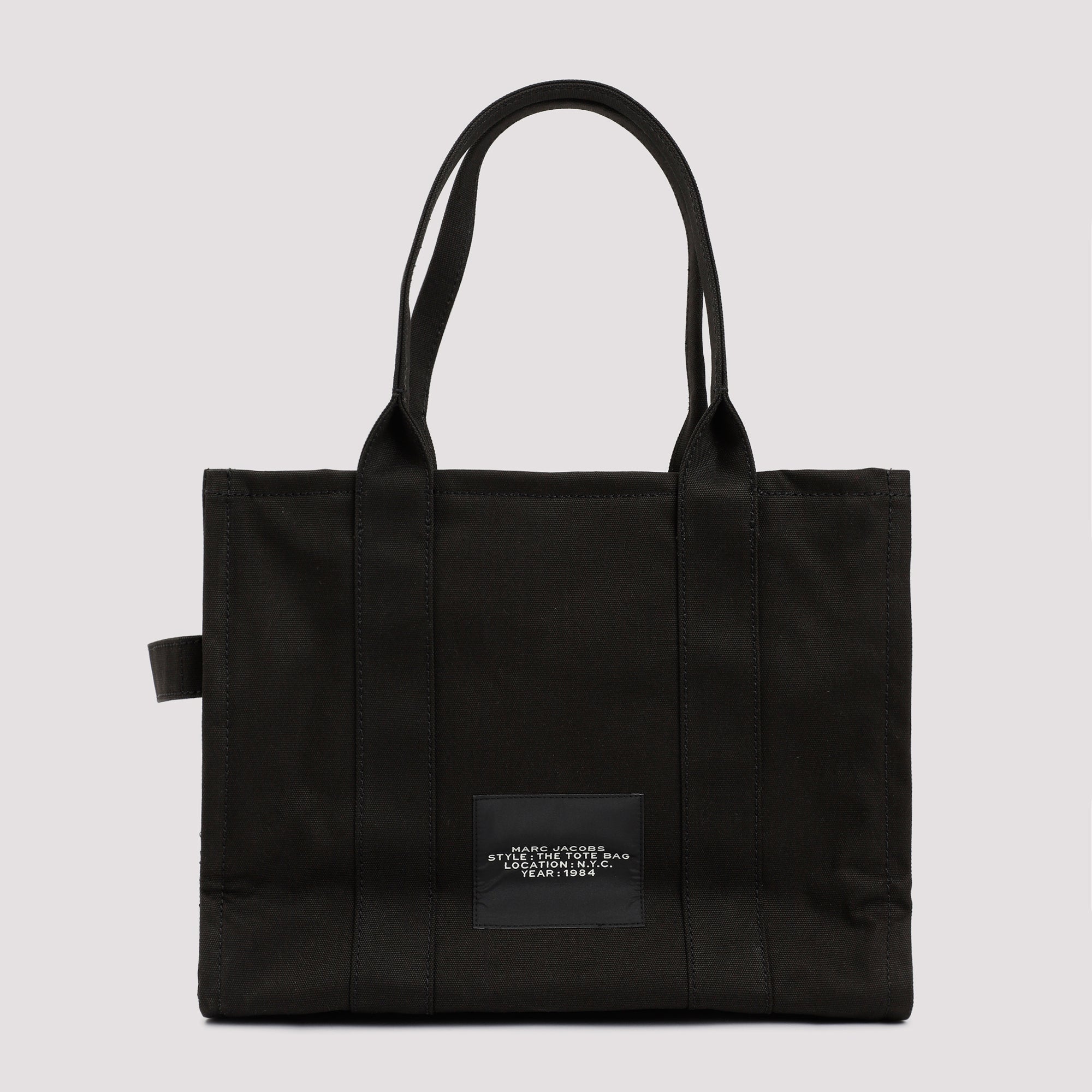 The Large Tote Bag Black Cotton