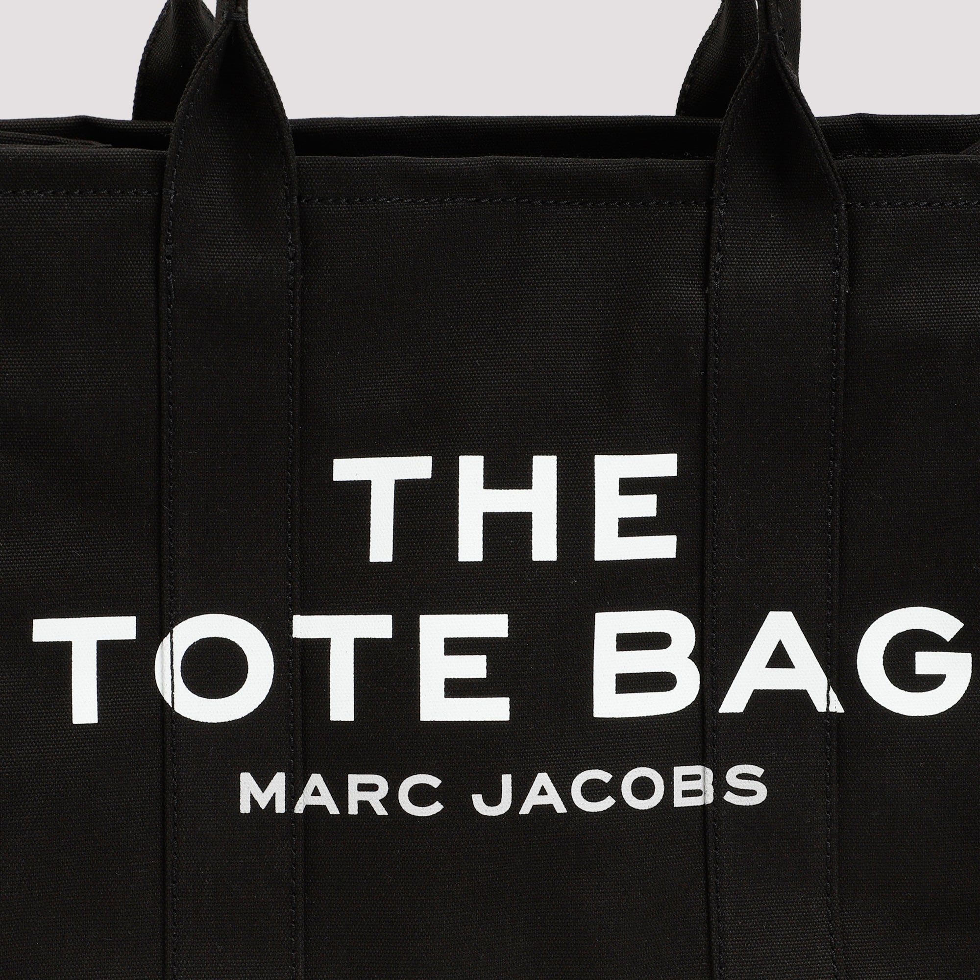 The Large Tote Bag Black Cotton