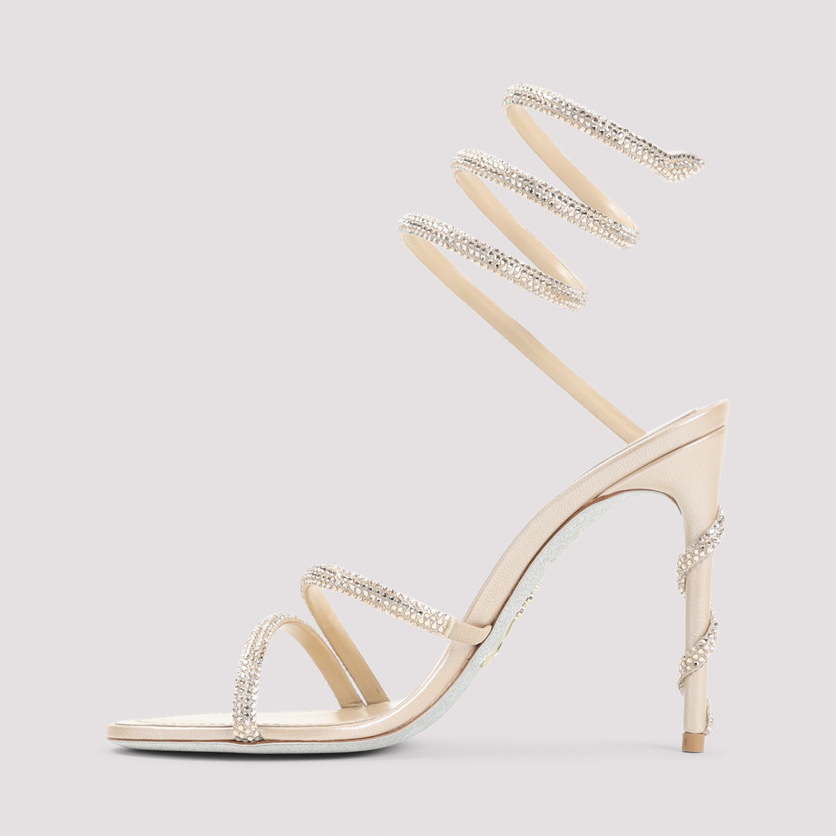 Rene Caovilla Cleo Crystal Sandals Nude & Neutrals Shoe