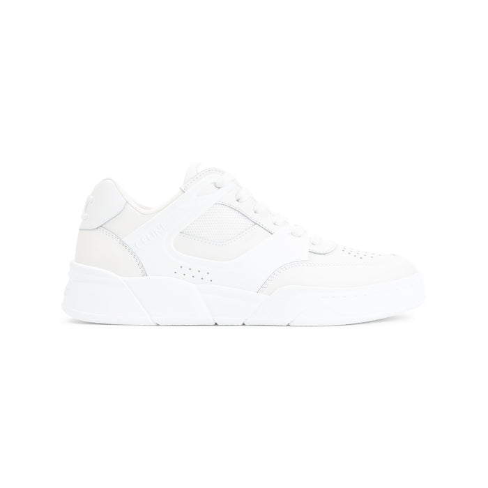 Ct-09 Leather, Rubber And Mesh Sneakers White Calf Leather
