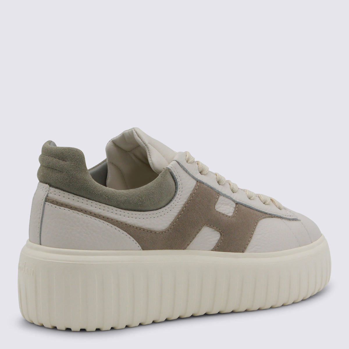 Hogan Sneakers Bianco/tortora/verde Sole El Cover Co Le Pu Pl Vi