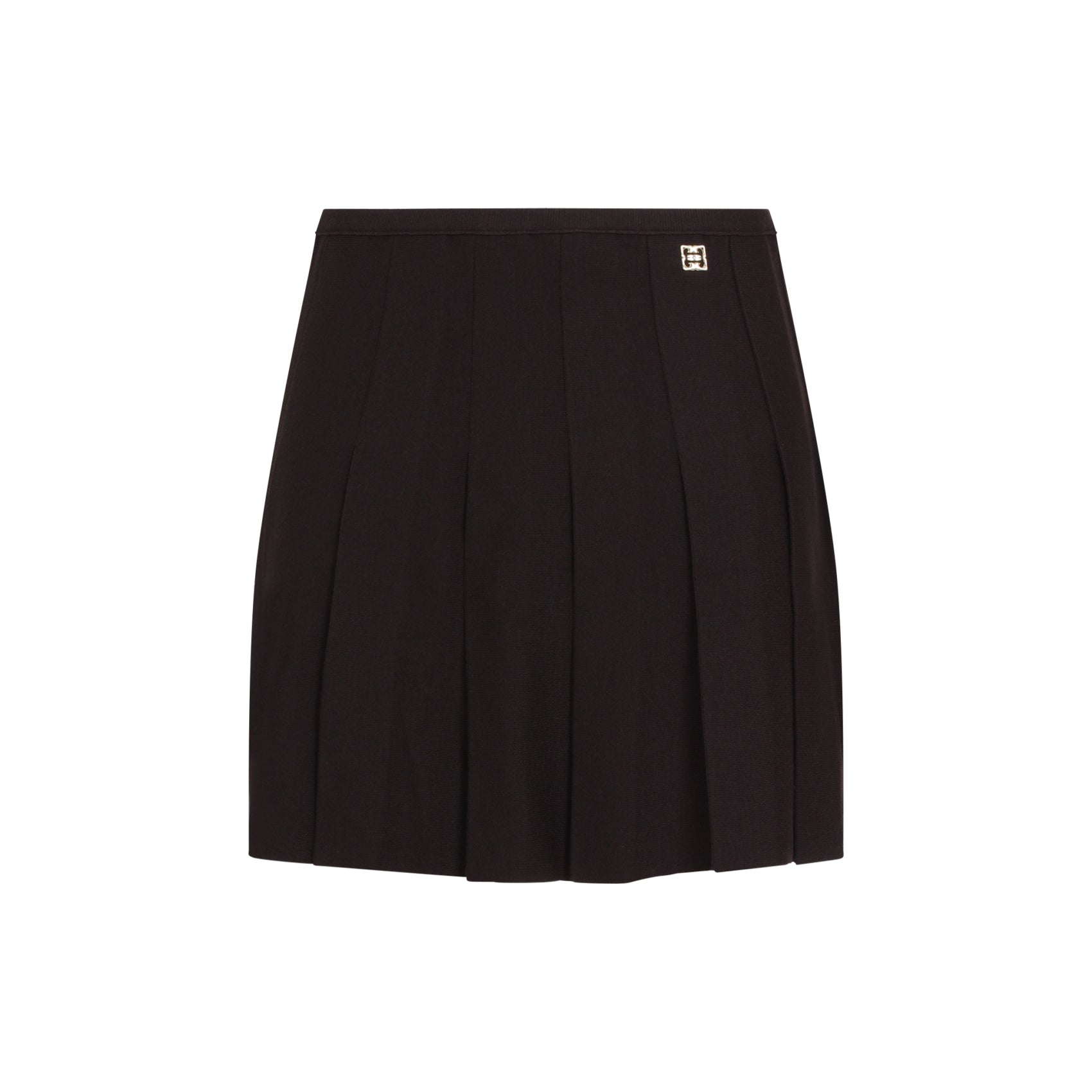 Skirt Brown Wool Polyamide Elastane