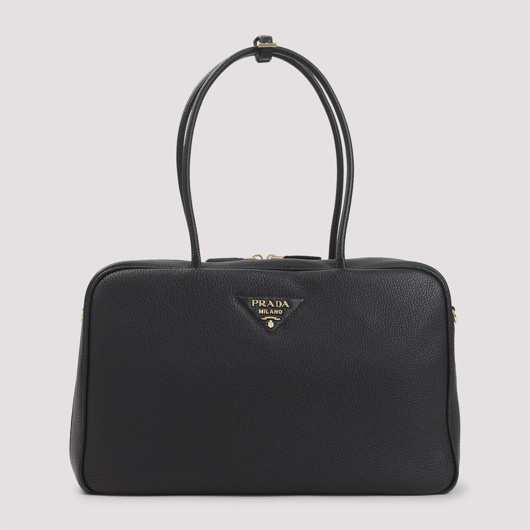 Calf Leather Handbag Black Bag