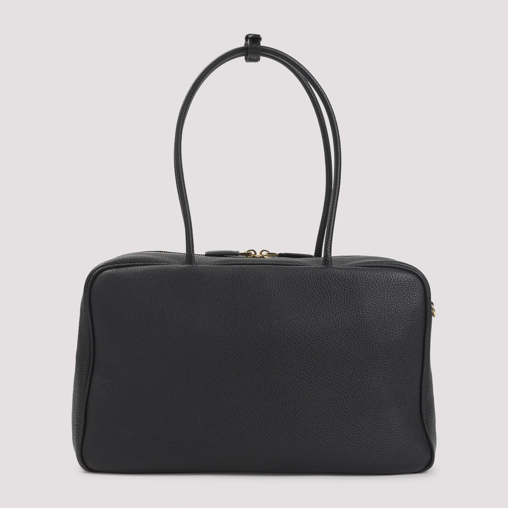 Calf Leather Handbag Black Bag