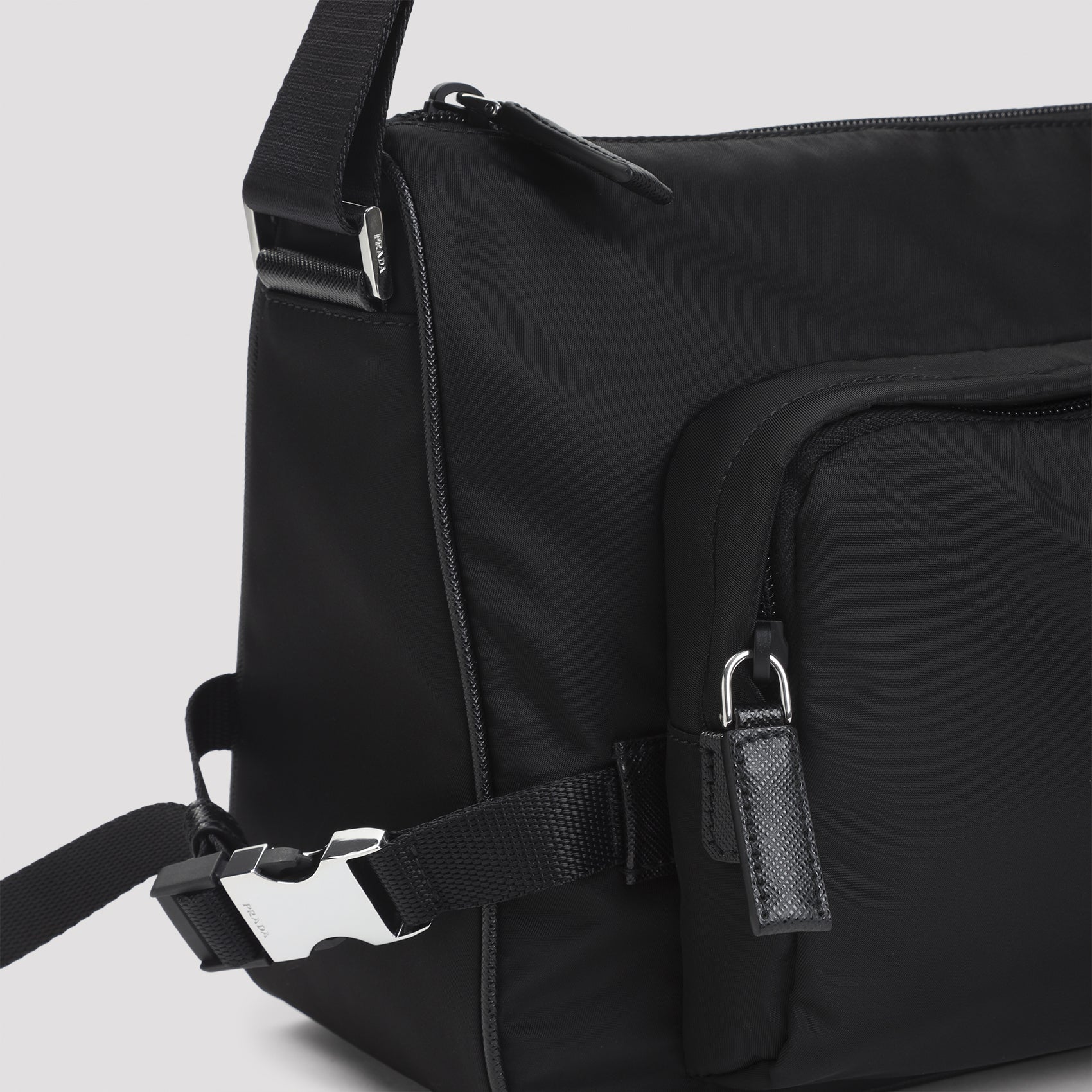 Re-Nylon Shoulder Bag Black Polyamide