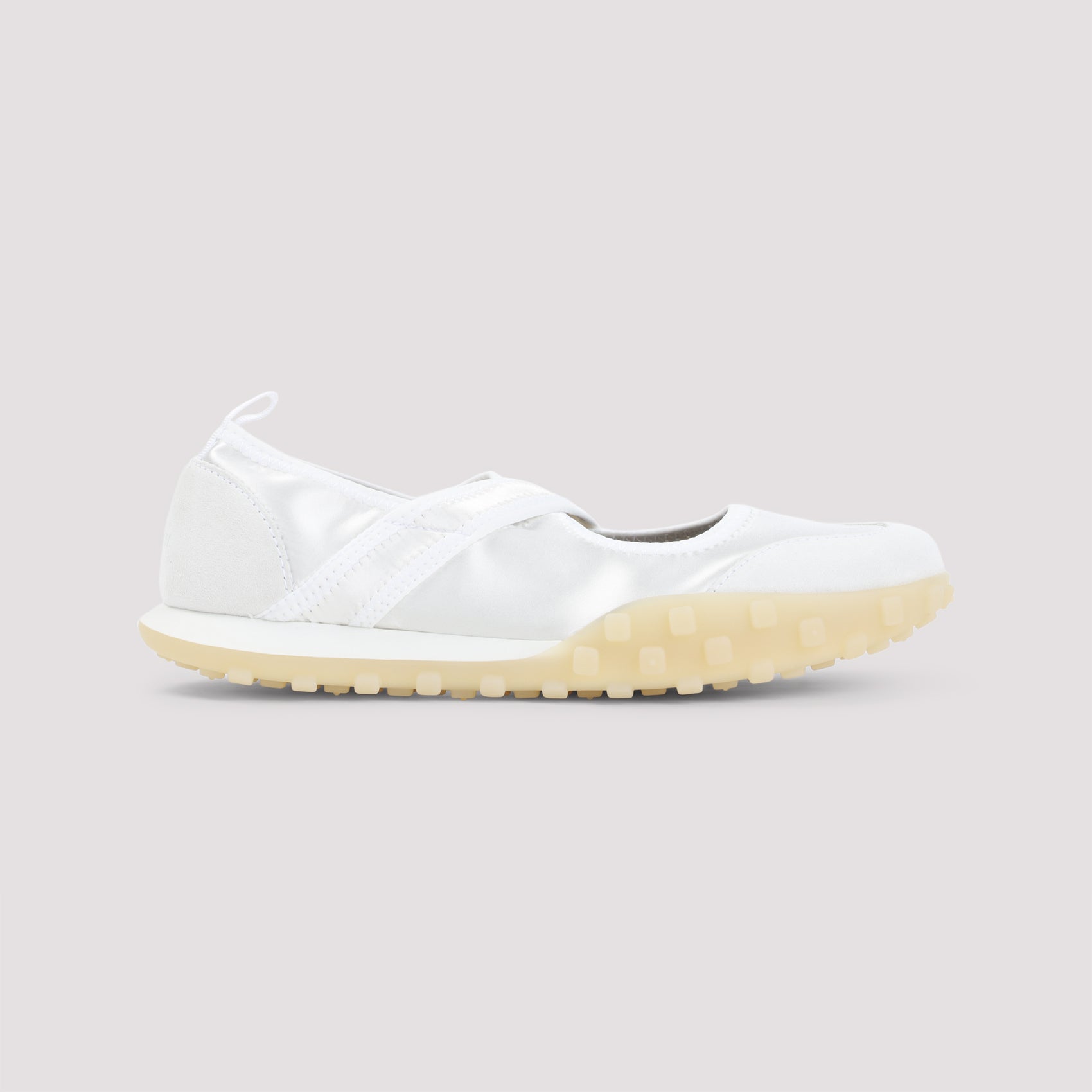 Moon Sneakers White Polyamide Acetate Elastane Shoe