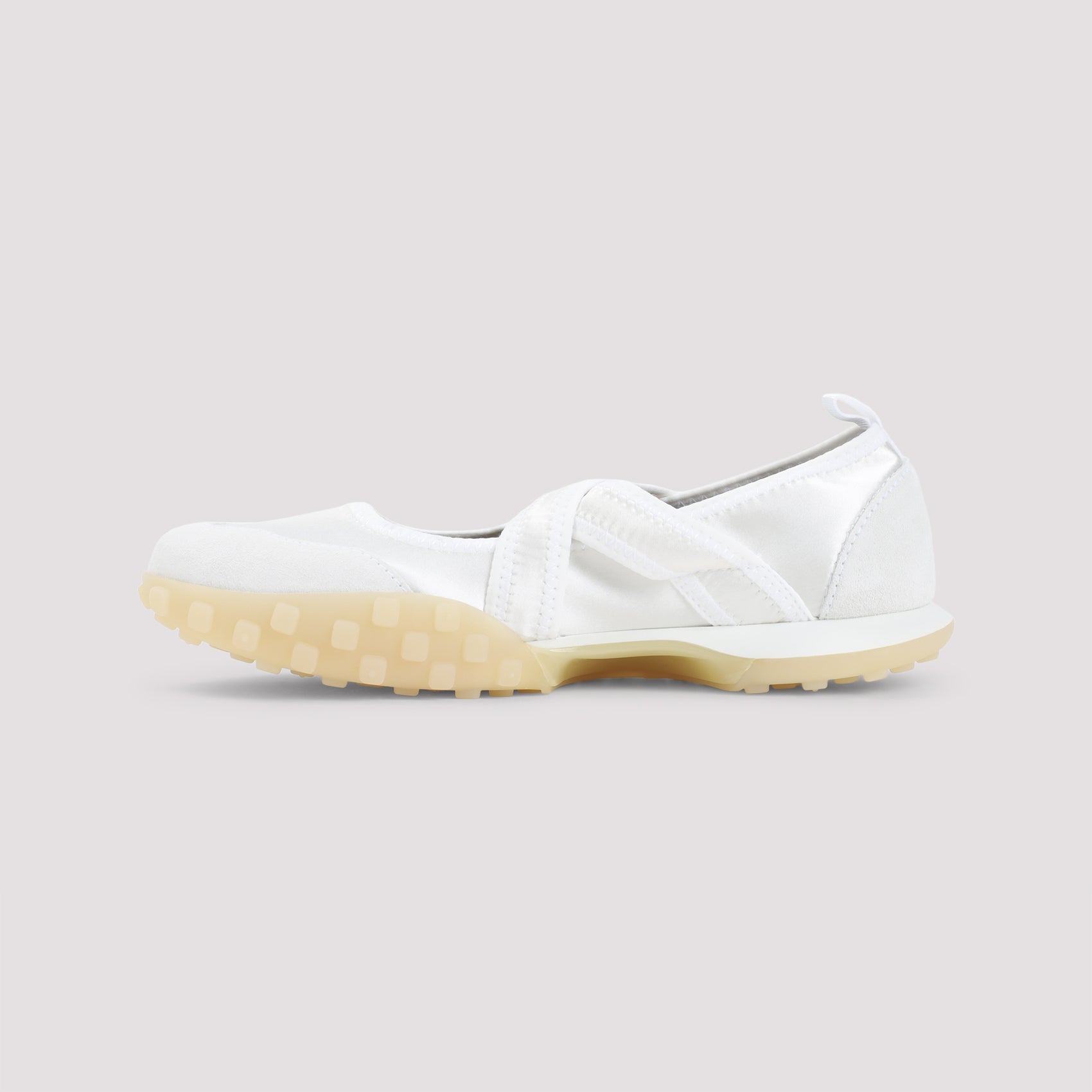Moon Sneakers White Polyamide Acetate Elastane Shoe