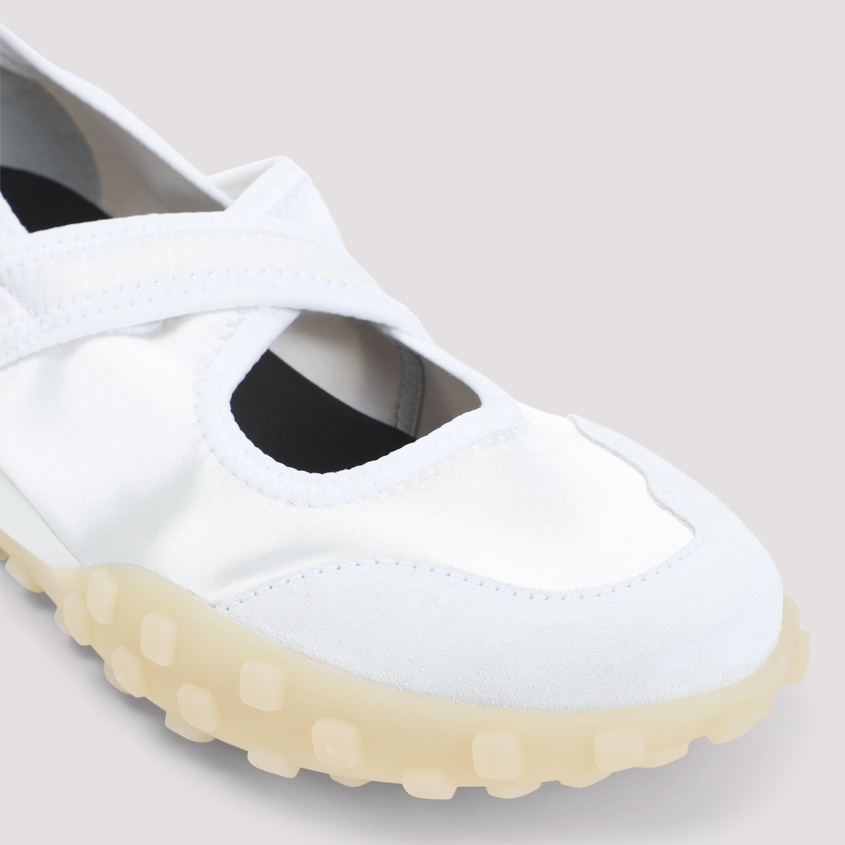 Moon Sneakers White Polyamide Acetate Elastane Shoe