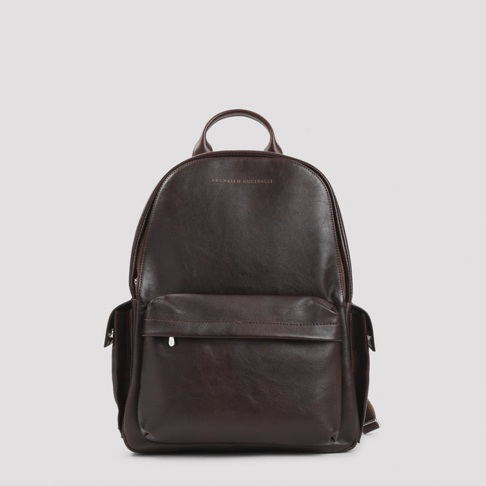 Leather Backpack Brown Bag