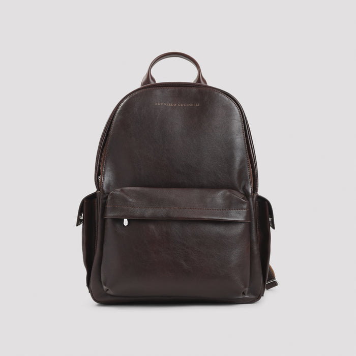 Leather Backpack Brown Bag