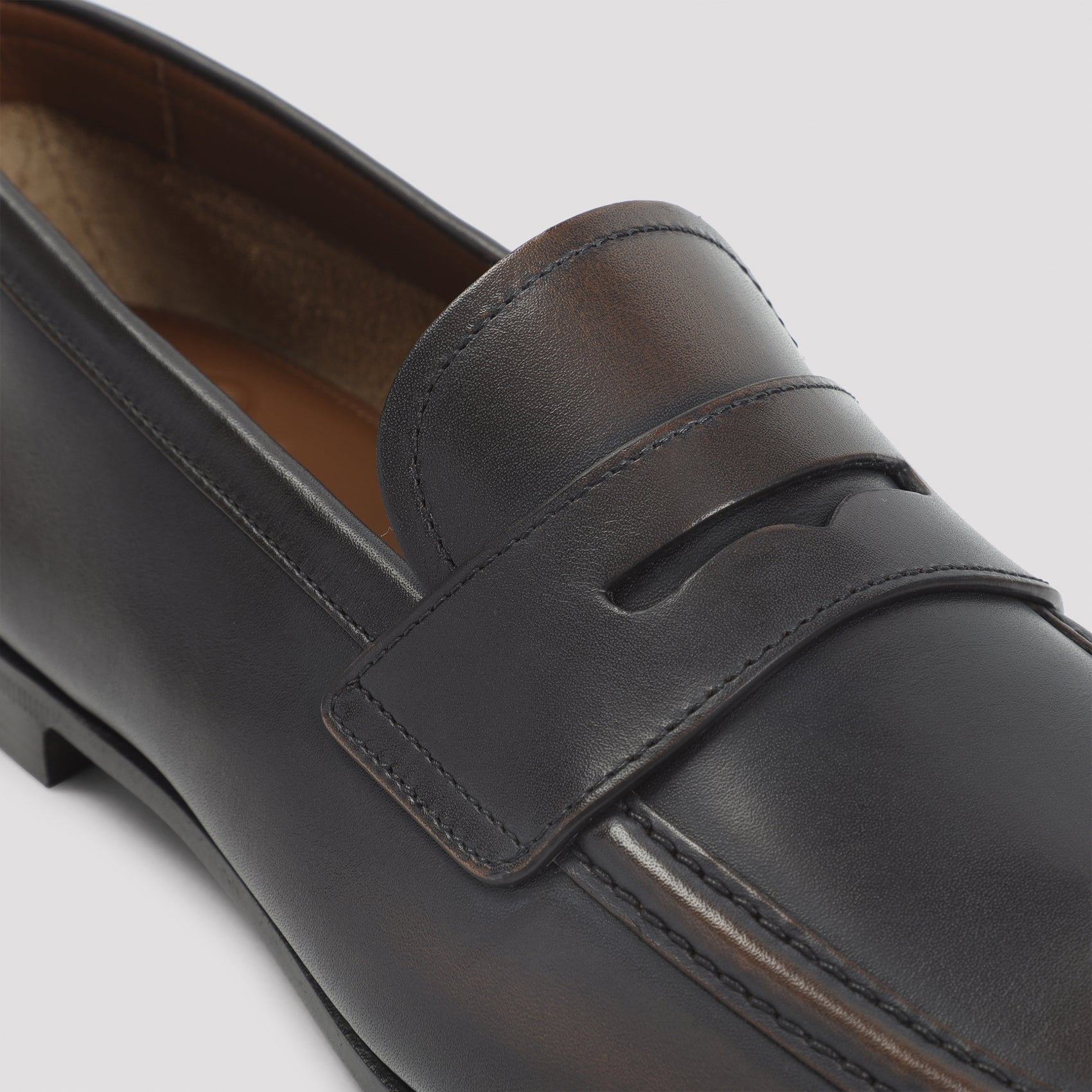 Rother Loafers Brown Calf Leather Shoe