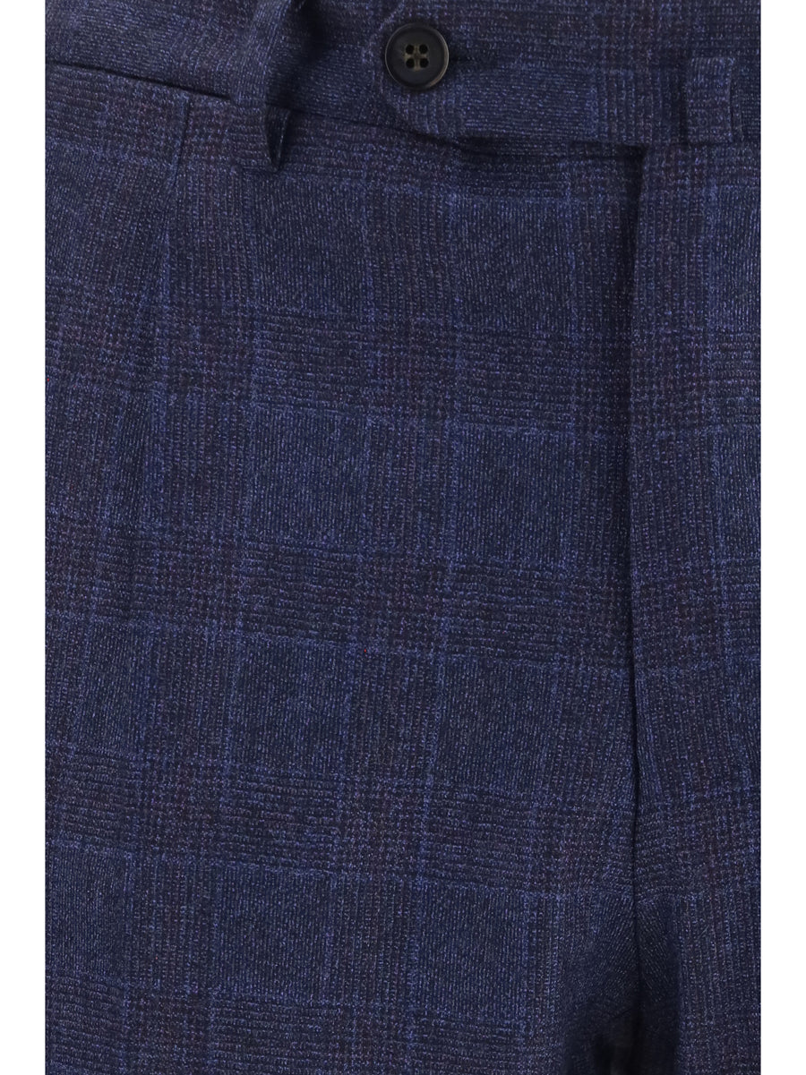 Tailored Pants Wool Blue (ovis Aries) Trousers