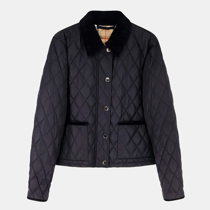 Burberry Coats Black Polyamide