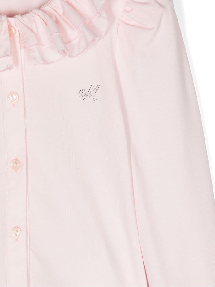 Monnalisa Shirts Pink Cotone
