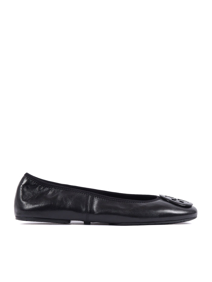 REVA TRAVEL BALLET Black Flat Shoes