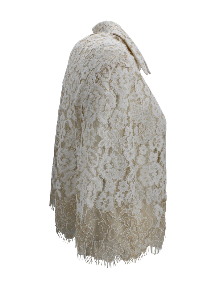 D. Exterior Shirts Ivory Polyester