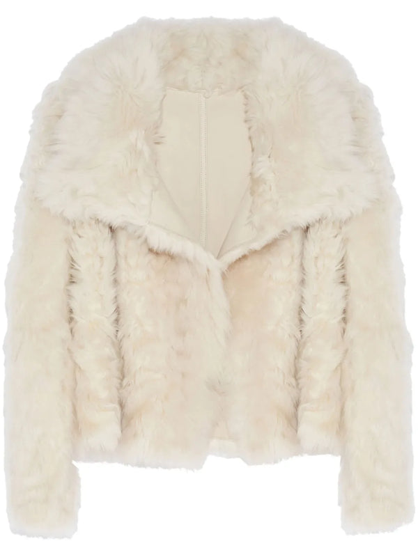 Yves Salomon Sheep Skin/Shearling 100% jacket in white