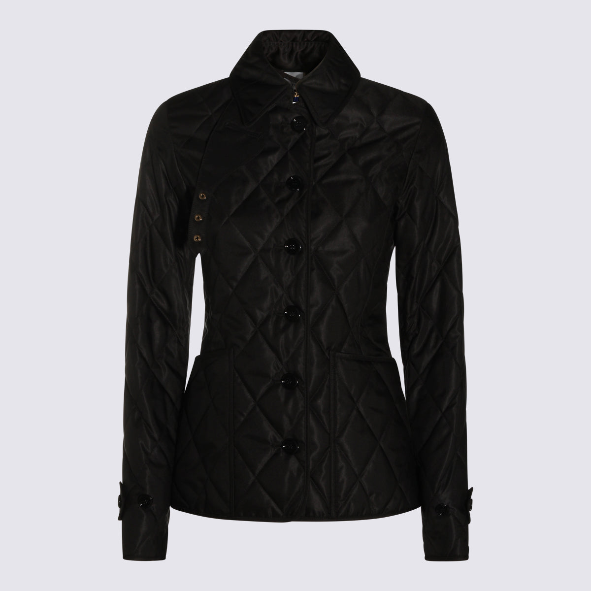 Burberry Coats Black Polyester
