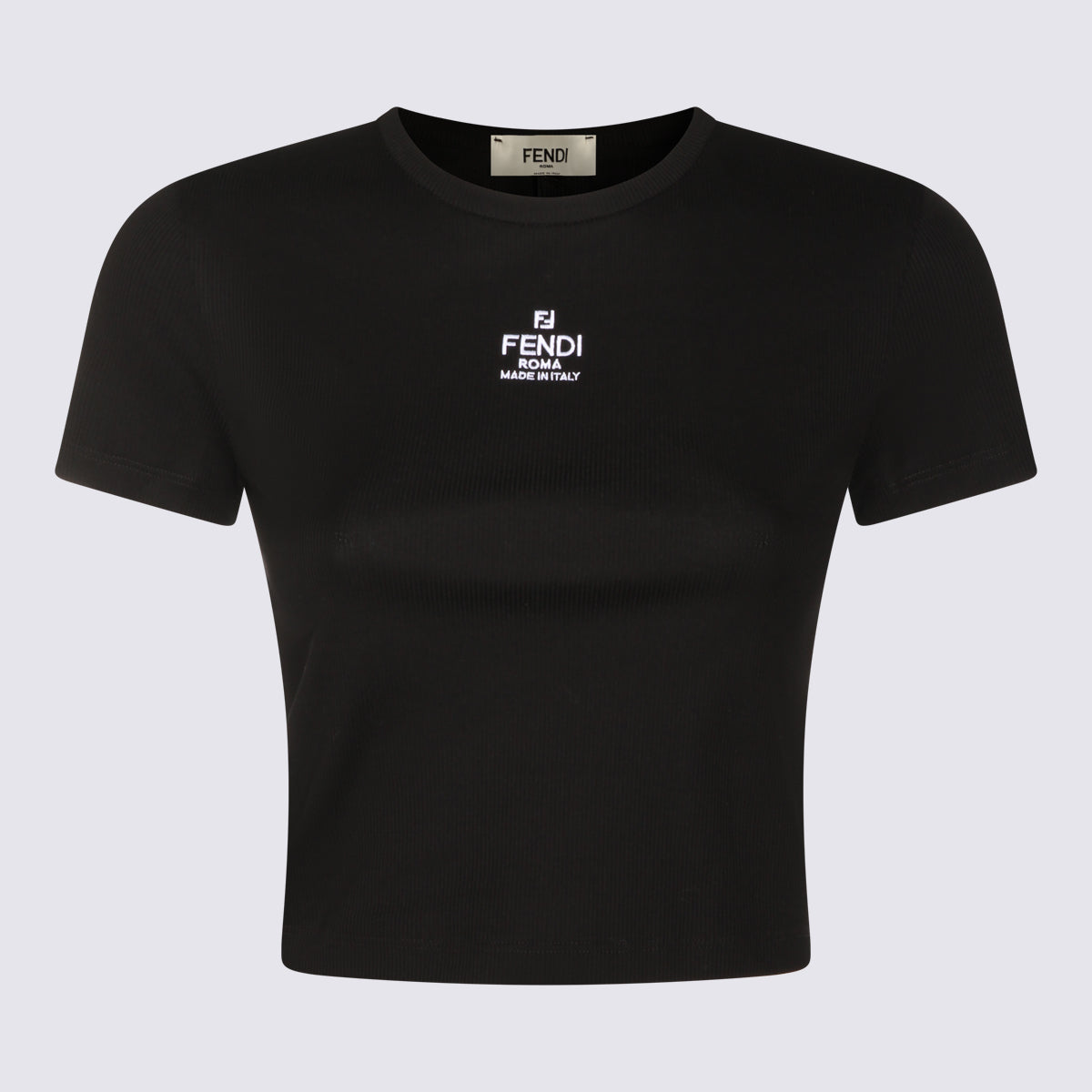 Fendi T-Shirts And Polos Black _co