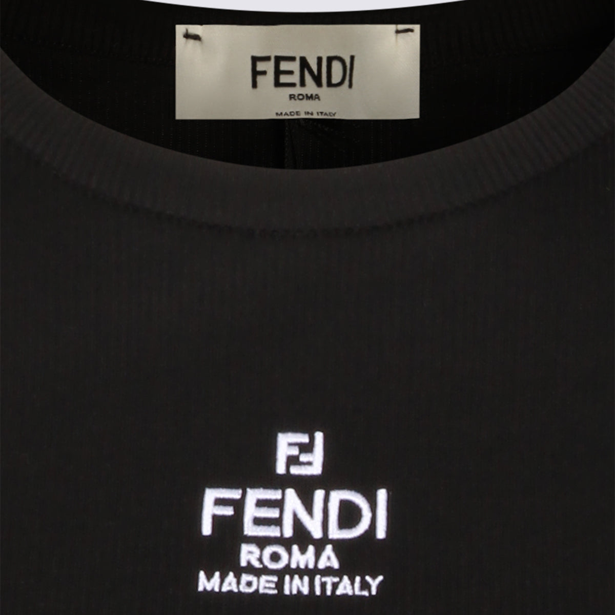 Fendi T-Shirts And Polos Black _co