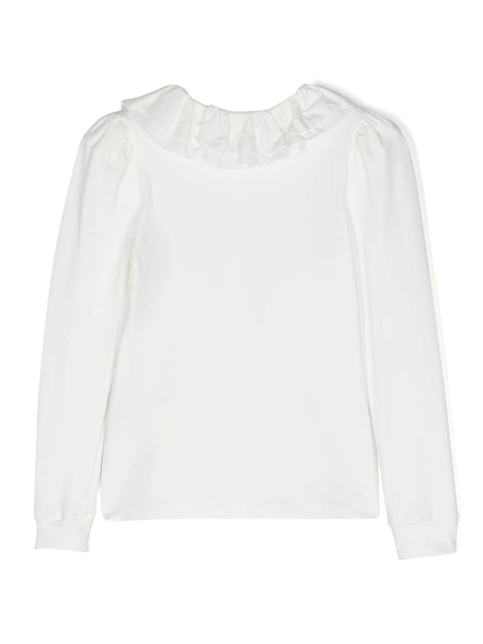 Monnalisa Shirts Cream Cotone