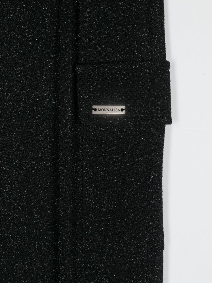 Monnalisa Trousers Black Viscosa