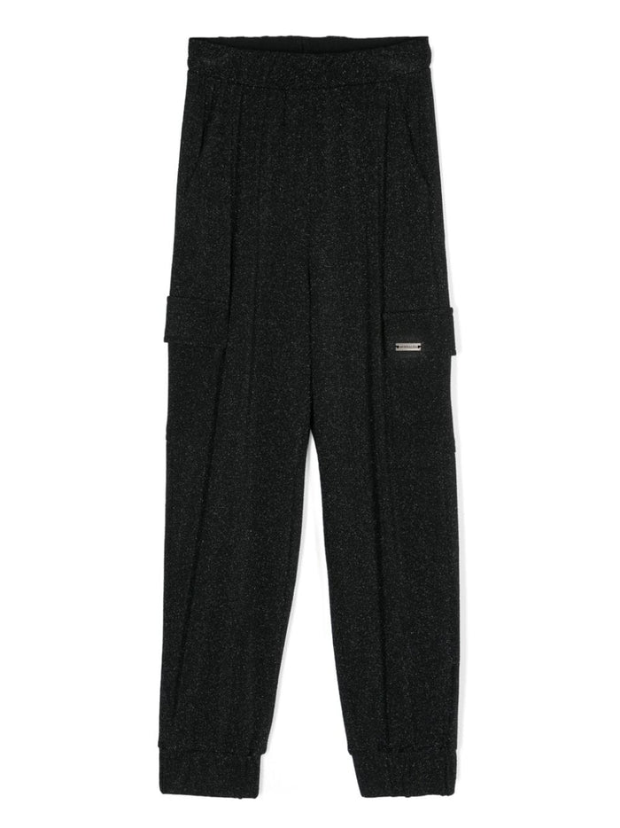Monnalisa Trousers Black Viscosa