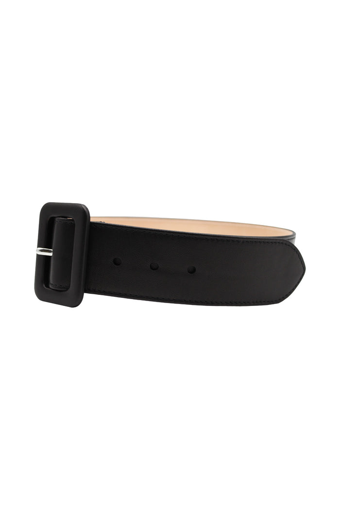 Belt In Leather Black Lambskin Cintura