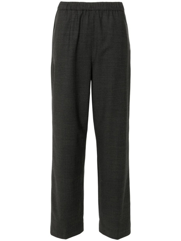 Fabiana Filippi Virgin Wool 75% trousers in dark grey