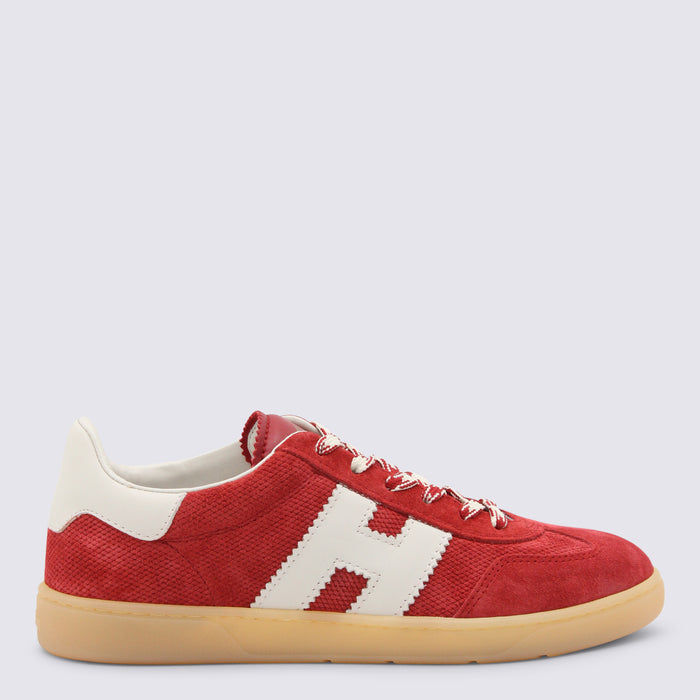 Hogan Sneakers Red _cover Tex/le ;sole Rubber